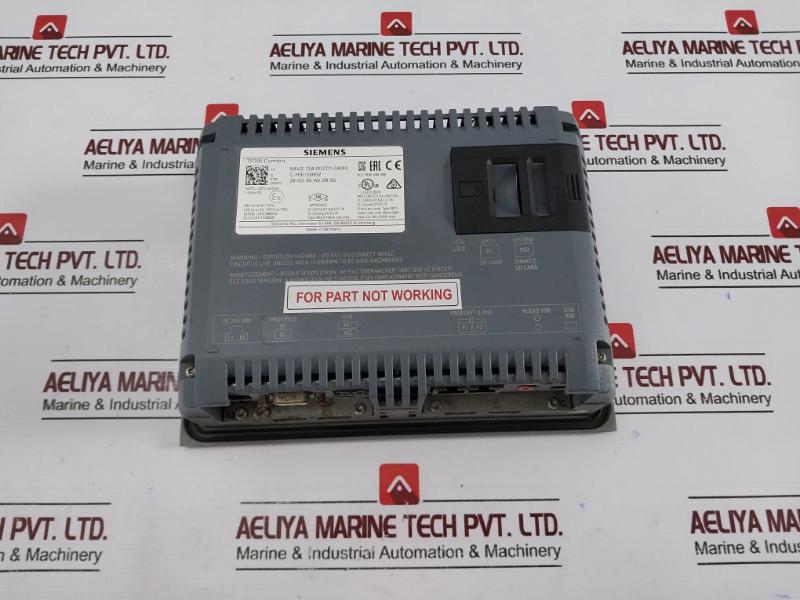 Siemens 6Av2 124-0Gc01-0Ax0 Comfort Panel Dc 24V 0.85A Max