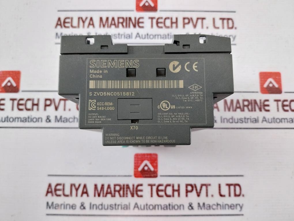 Siemens 6ED1 052-1MD00-0BA6 Logo! Programmable Logic Controller 240VAC