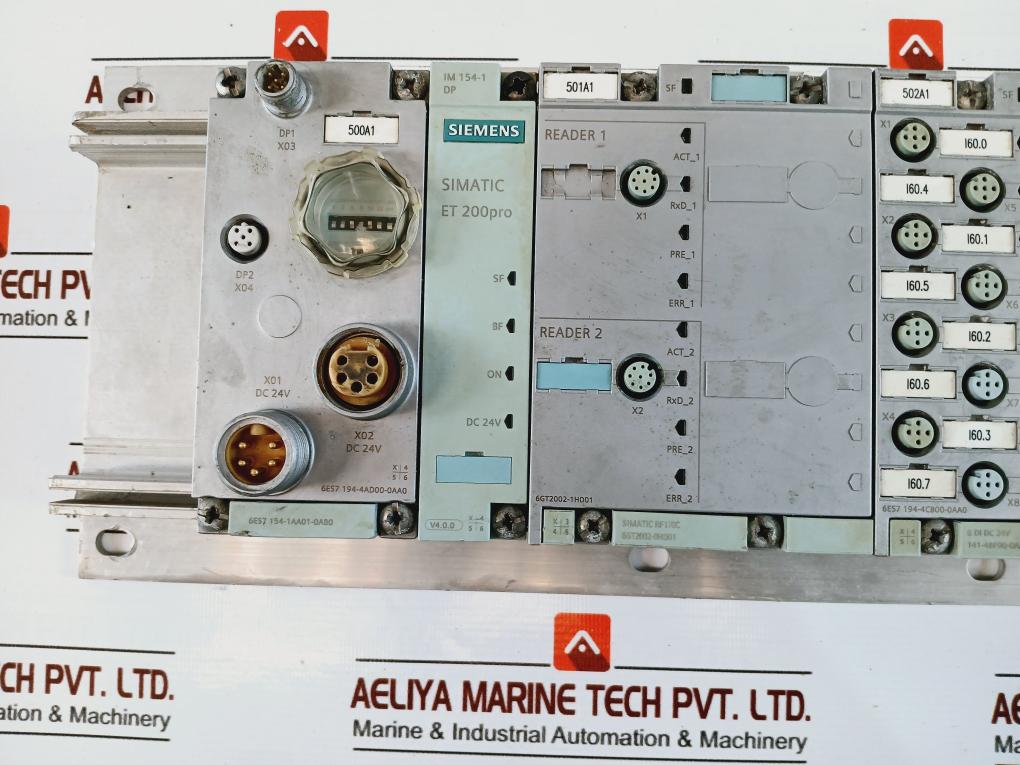 Siemens 6Es7 154-1Aa01-0Ab0 Simatic Et 200Pro Module Rack Dc 24V Ver 4.0.0