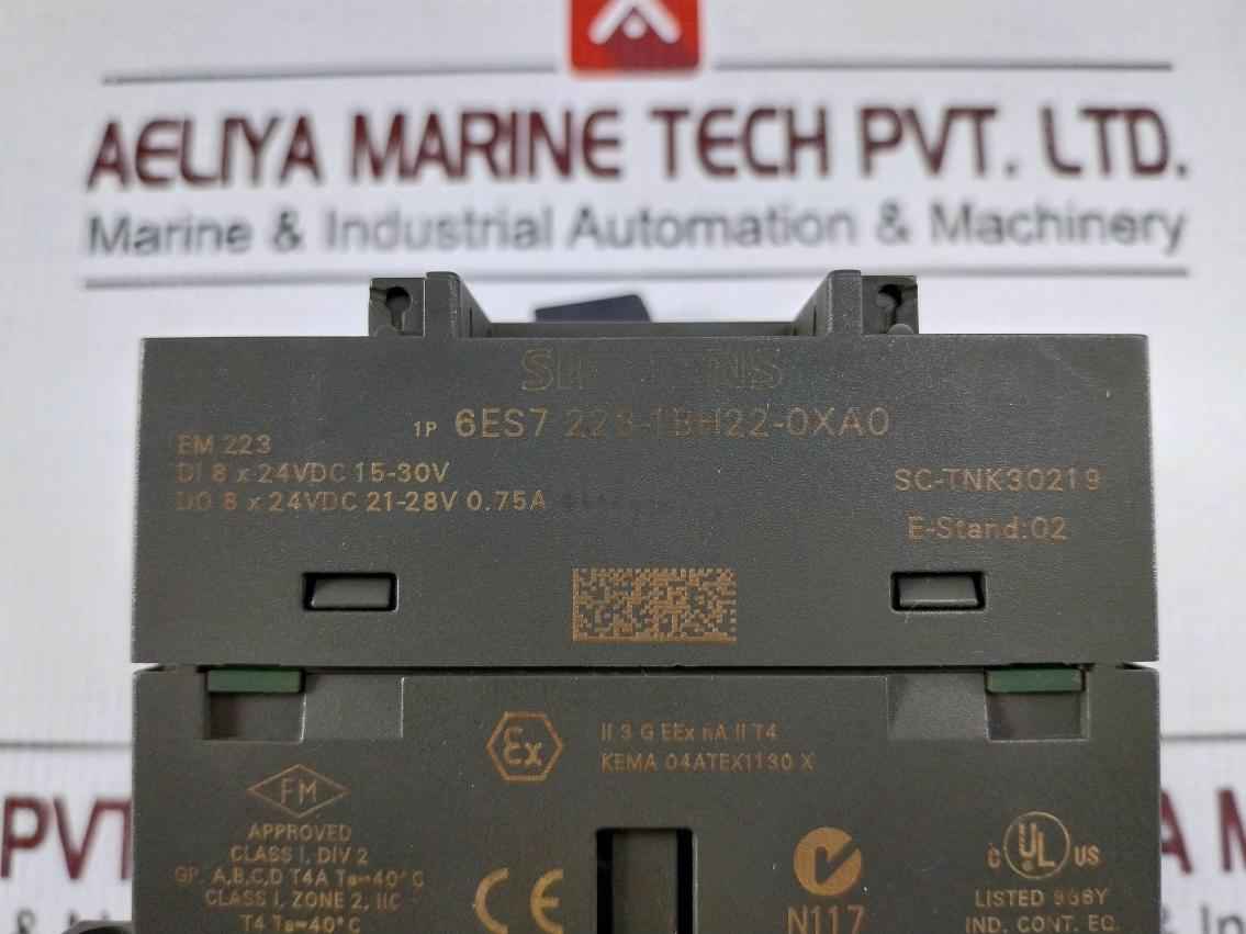 Siemens 6es7 223-1bh22-0xa0 Digital I/o Expansion Module Di 8x24vdc 15-30v