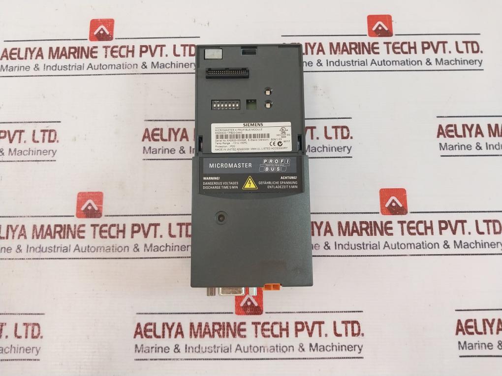 Siemens Ag 6se6400-1pb00-0aa0 Micromaster 4 Profibus Module Ip20