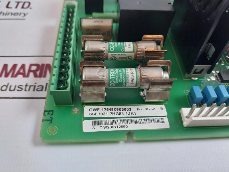 Siemens 6Se7031-7Hg84-1Ja1 Simovert Master Drive Power Supply Module
