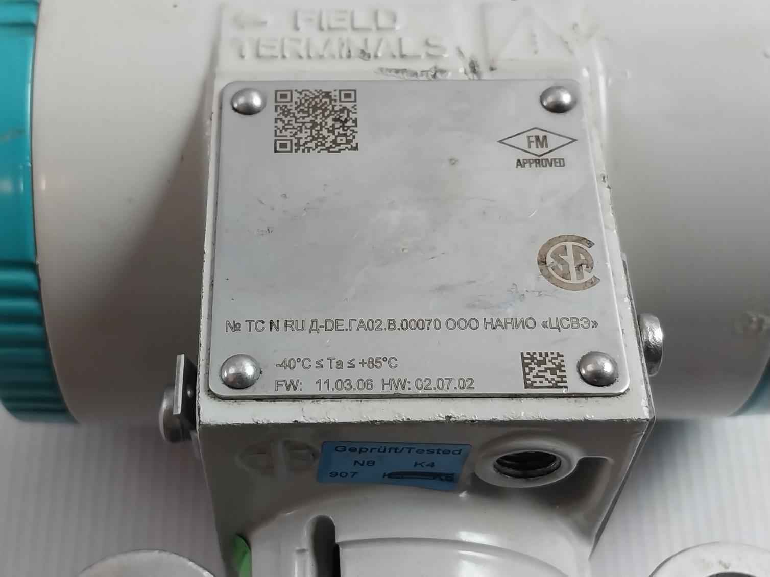 Siemens 7Mf4433-1Fa02-2Ac6-z Differential Pressure Transmitter Dc 10.5-45V