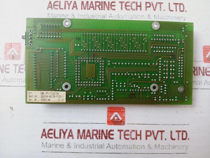 Siemens G26004-a2105-p100-1 B7K Cpu-platine Printed Circuit Board Rev 1.2