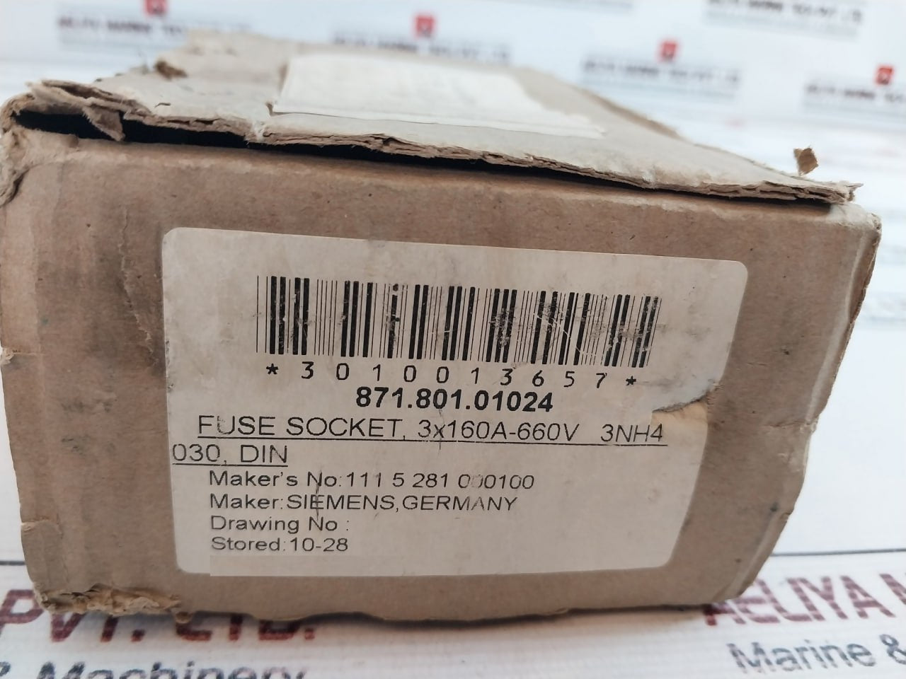 Siemens Gr.00 3Nh4 030 Fuse Holder 160A/~690V 8710101024
