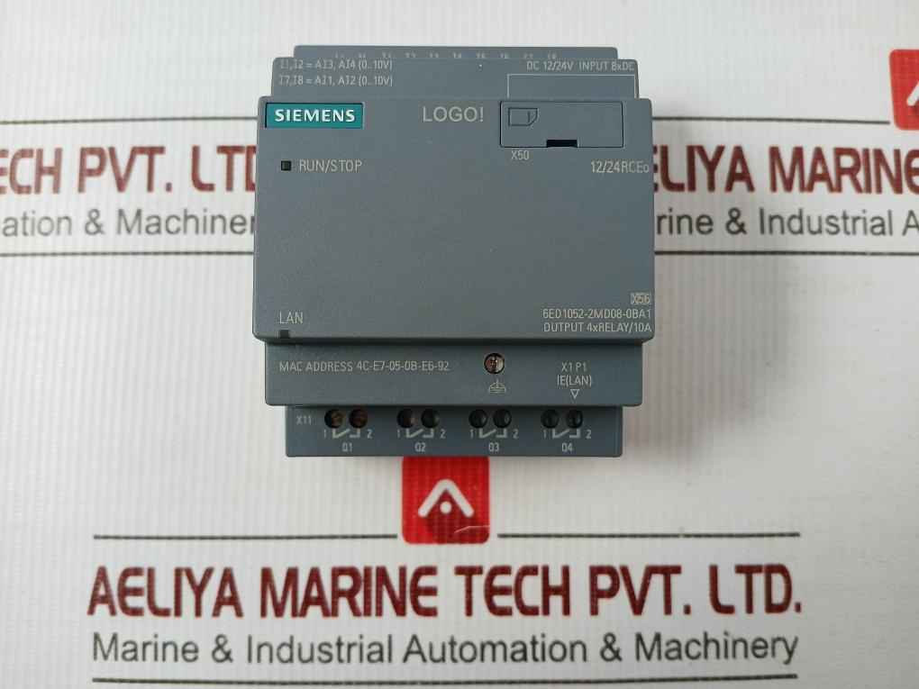 Siemens Logic Module 6Ed1052-2Md08-0Ba1 12/24V Dc, 165Ma