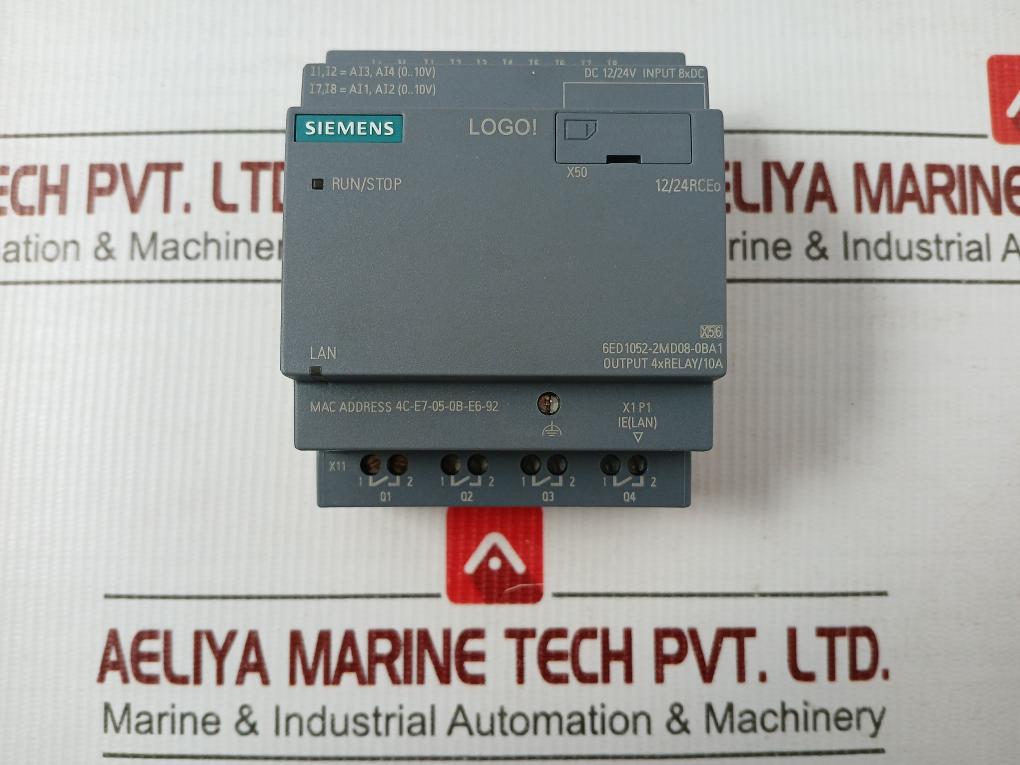 Siemens Logic Module 6Ed1052-2Md08-0Ba1 12/24V Dc, 165Ma