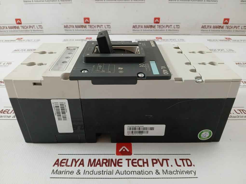 Siemens Molded Case Circuit Breaker 480V 75Ka 50/60Hz Part No 3Vl4740-3Aa36-0Aa0