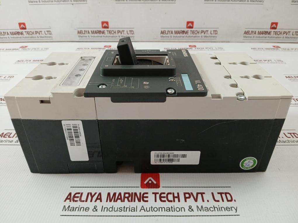 Siemens Molded Case Circuit Breaker 480V 75Ka 50/60Hz Part No 3Vl4740-3Aa36-0Aa0