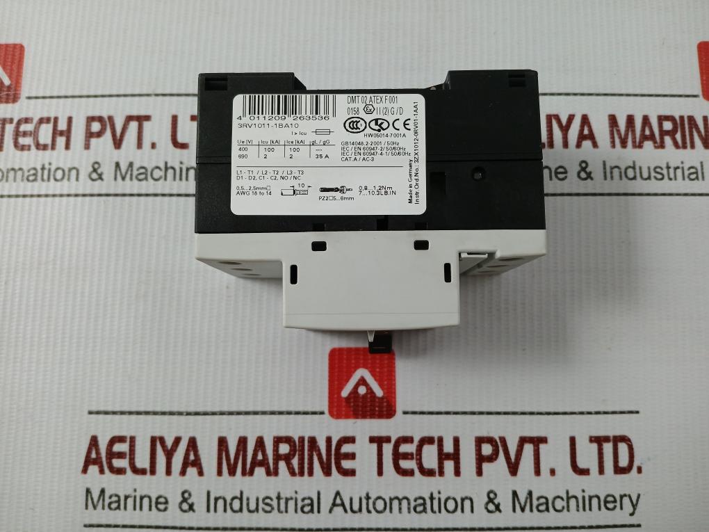 Siemens Motor Protection Circuit Breaker 3Rv1011-1Ba10 600V/1.4,2A