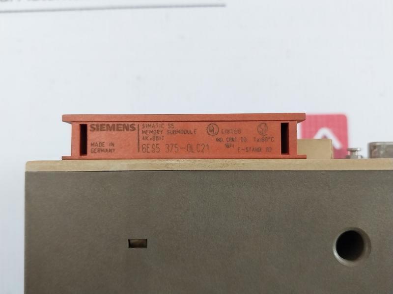 Siemens Plc Cpu Module 24Vdc 1A 6Es5 102-8Ma02 Sku:199868
