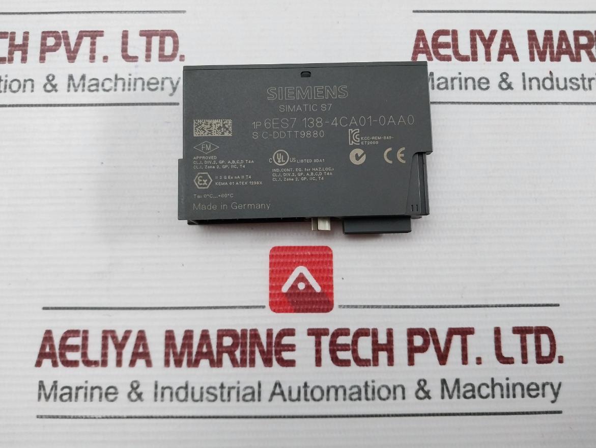 Siemens Power Module Simatic S7 6Es7 138-4Ca01-0Aa0 Dc 24V