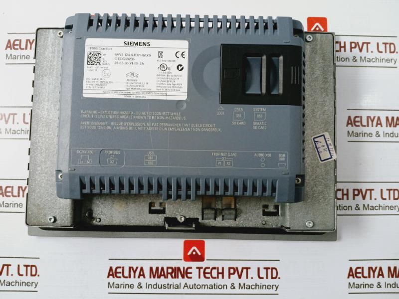 Siemens 6Av2 124-0Jc01-0Ax0 Simatic Hmi Operator Interface Panel