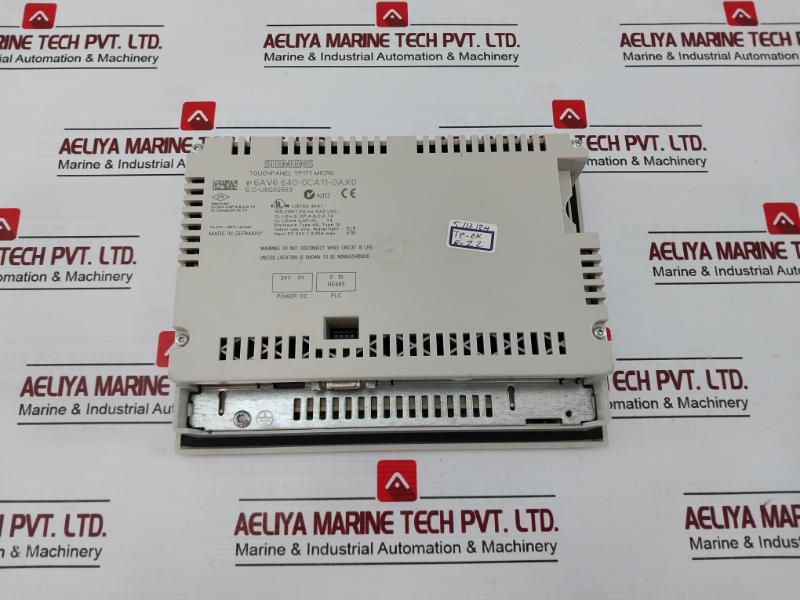 Siemens Simatic Tp177 Micro Touch Panel 6Av6 640-0Ca11-0Ax0 Hmi 24V Dc