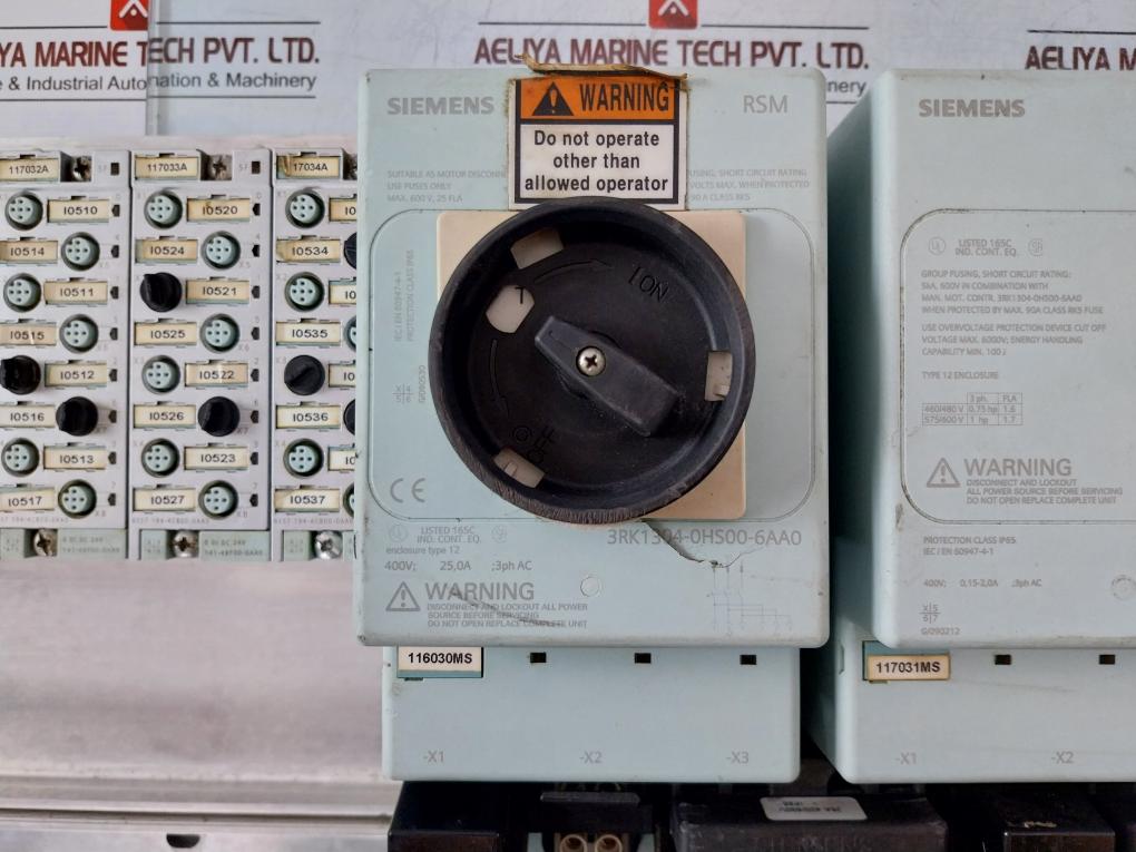 Siemens Simatic ET 200PRO Assembly Carrier Module Rack Motor Starter