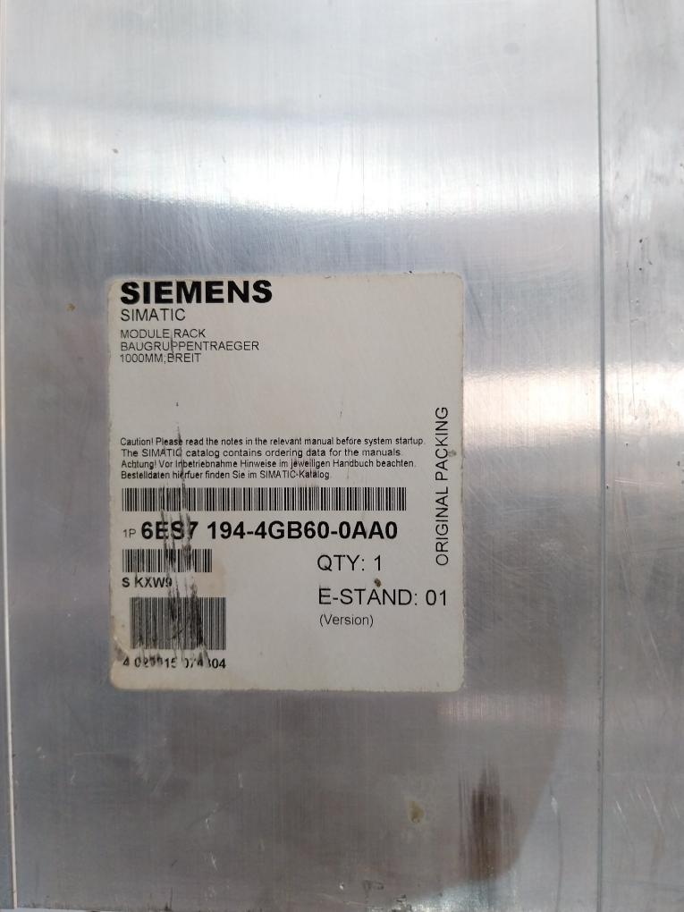 Siemens Simatic ET 200PRO Assembly Carrier Module Rack Motor Starter