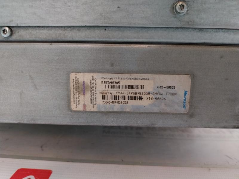 Siemens Simatic Hmi Ipc677C Panel Pc Rev.K7 100-240V/50-60Hz