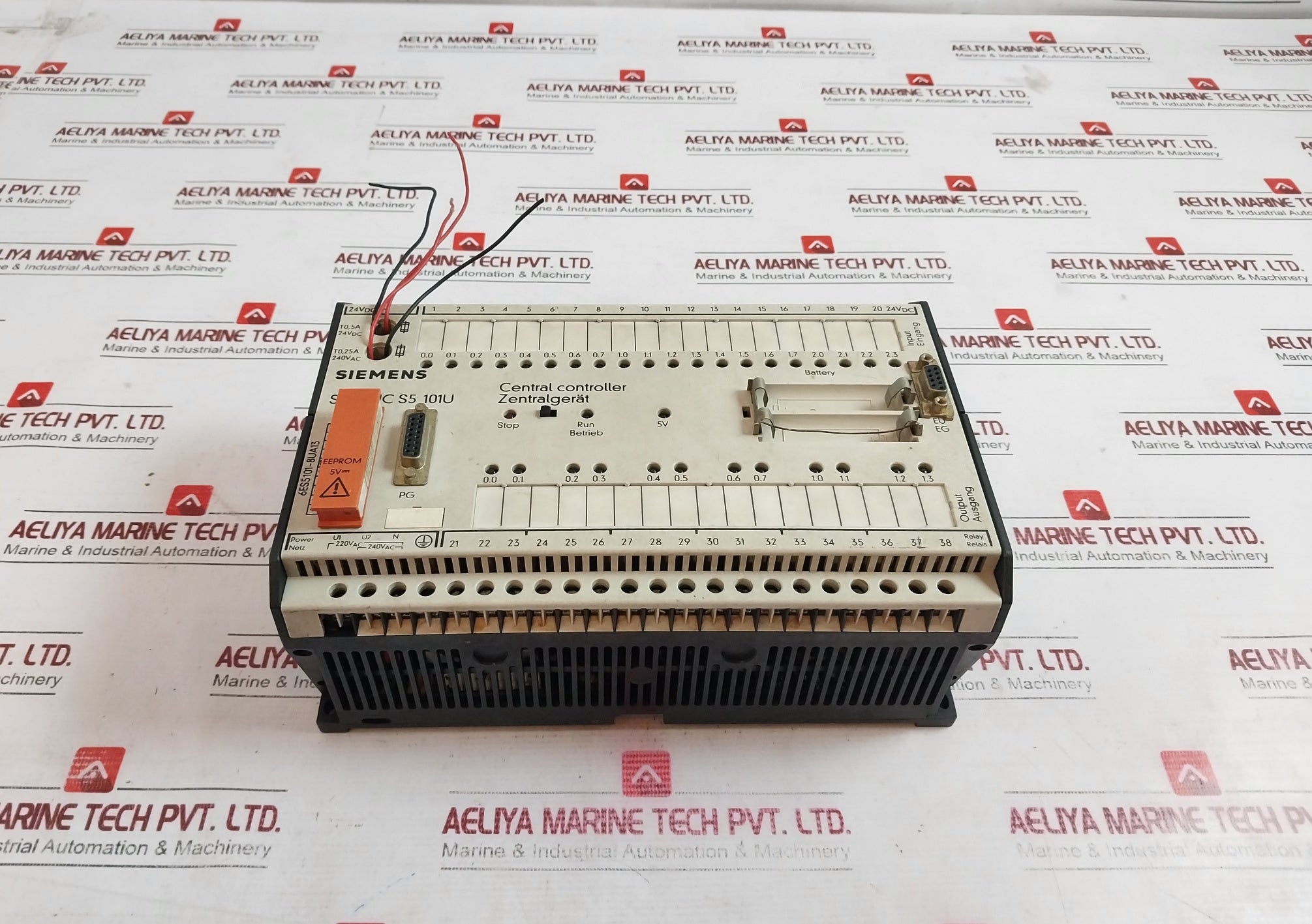 Siemens Simatic S5 101U 6Es5 101-8Ua13 Central Controller 25A 240Vac 5A 24Vdc