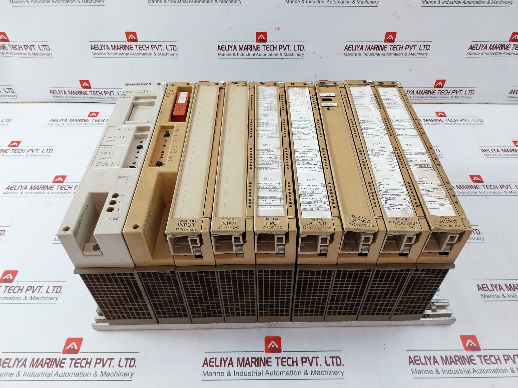 Siemens Simatic S5 Din 41752 Modular Power Supply Rack 6Es5 943-7Ua11, 375-0La41