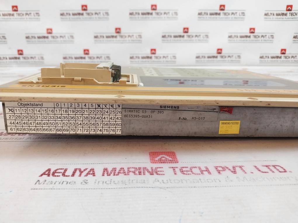 Siemens Simatic S5 Op 395 6Es5395-0Ua31 Operator Panel Interface (Minor Crack)