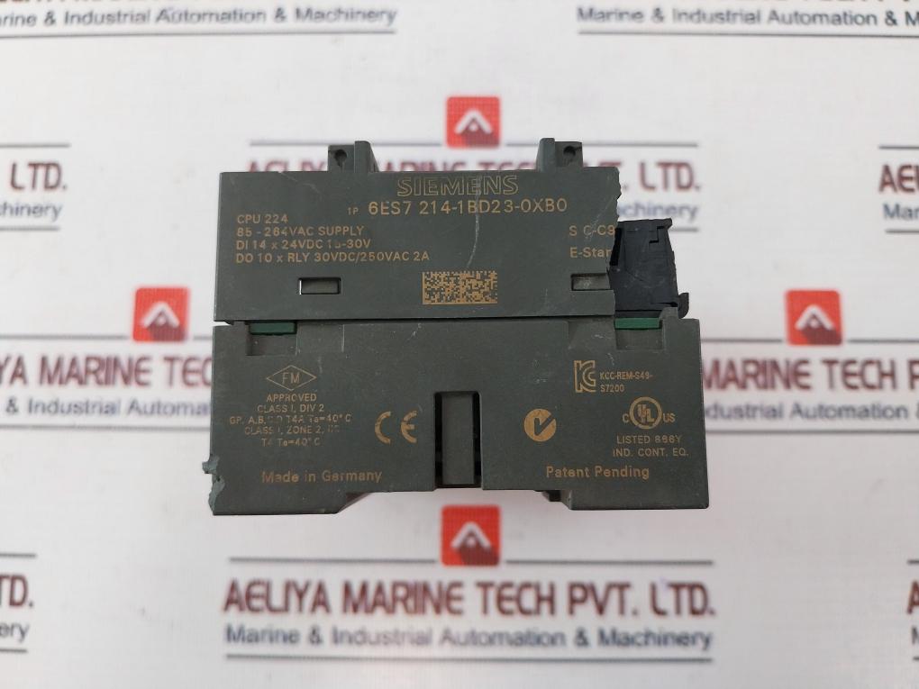 Siemens 6Es7 214-1Bd23-0Xb0 Cpu Module 250Vac 2A