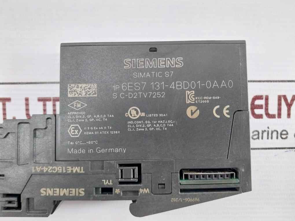 Siemens Simatic S7 6Es7 131-4Bd01-0Aa0 Digital Input Electronic Module Assy 4Di