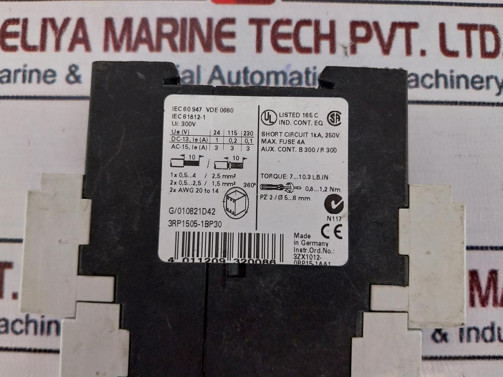 Siemens Sirius 3Rp1505-1Bp30 Mutli Function Timer Relay 24V Ac/Dc