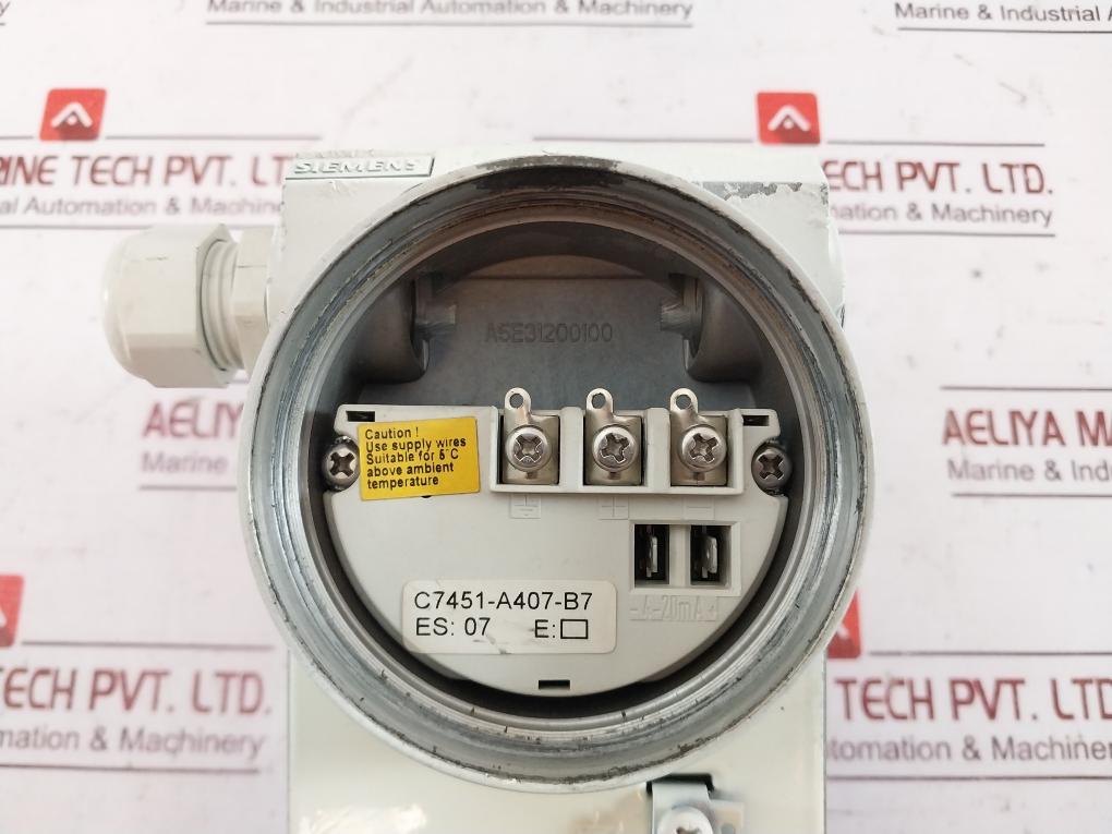 Siemens Sitrans P 7Mf4433-1Ea02-2Ac6-z Transmitter For Differential Pressure