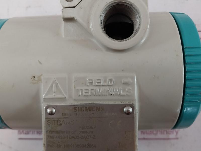 Siemens Sitrans P Ds Iii 7Mf4433-1Da02-2Ac7-z Differential Pressure Transmitter A5E31200100