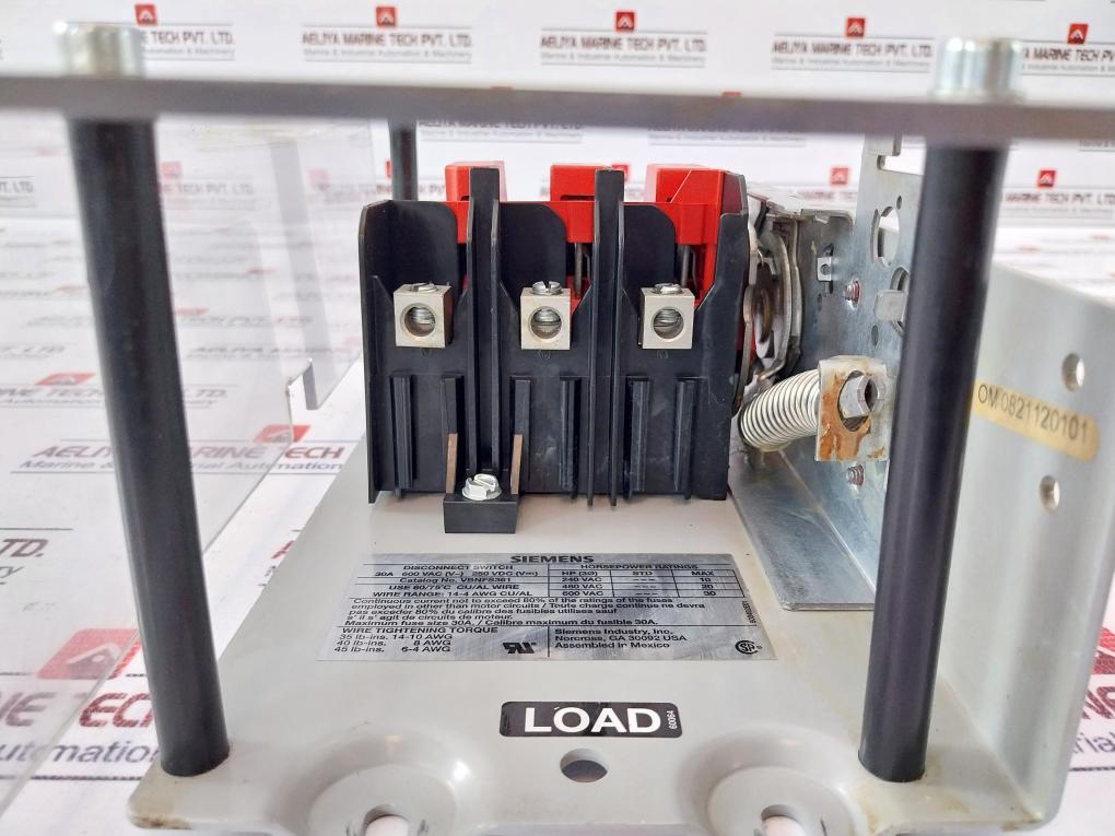 Siemens Vbnfs361 Low Voltage Circuit Protection Disconnect Switch 30A 600Vac