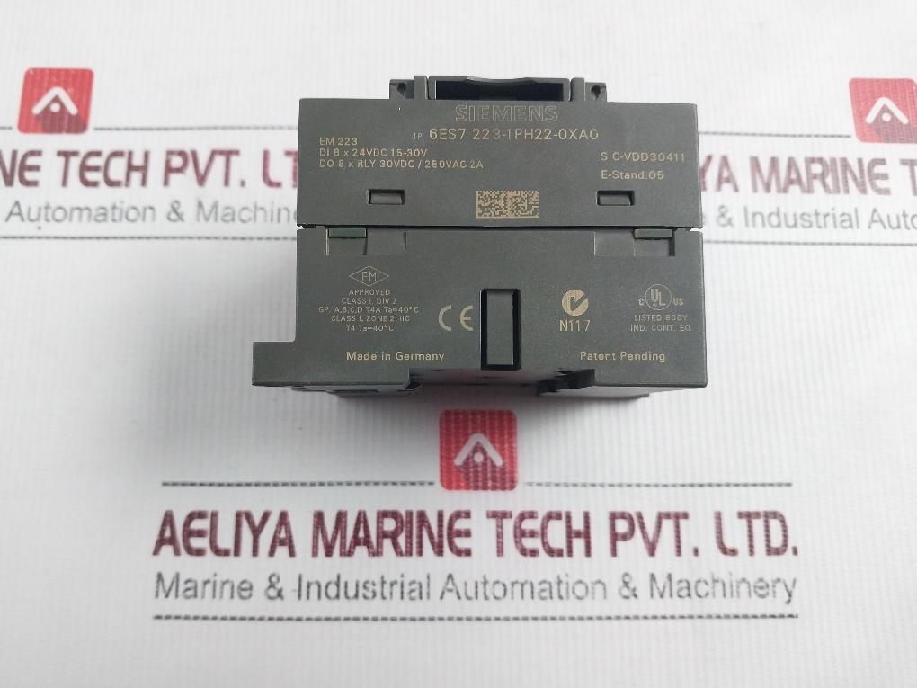 Siemens 1P 6Es7 223-1Ph22-0Xa0 Digital I/O Module 250Vac 2A