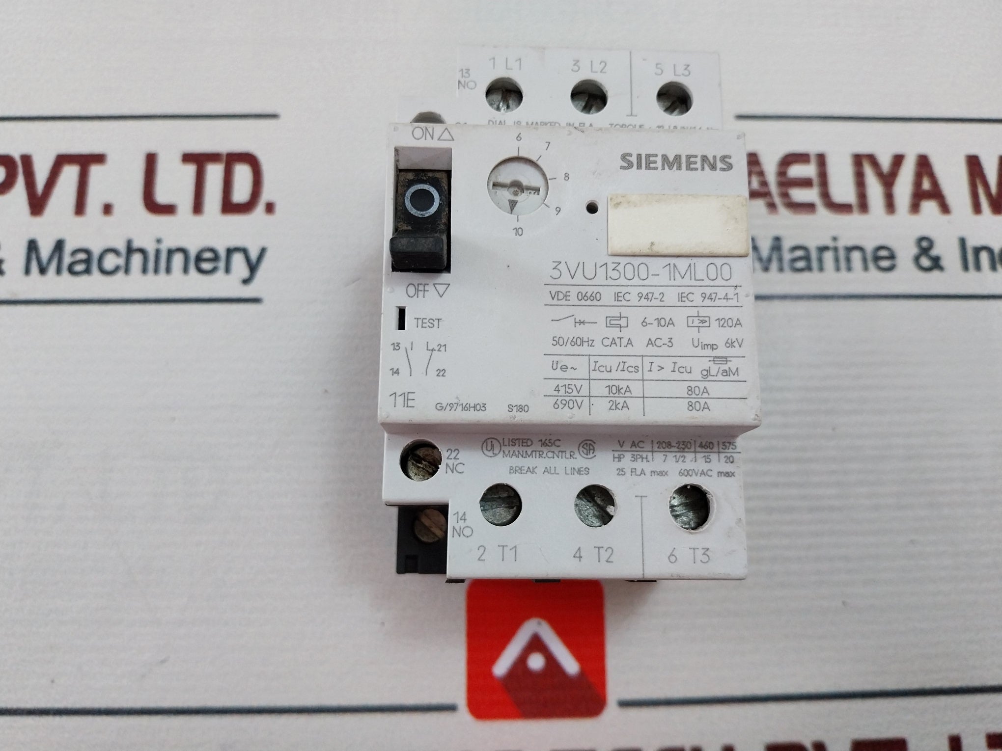 Siemens 3vu1300-1ml00 Circuit Breaker
