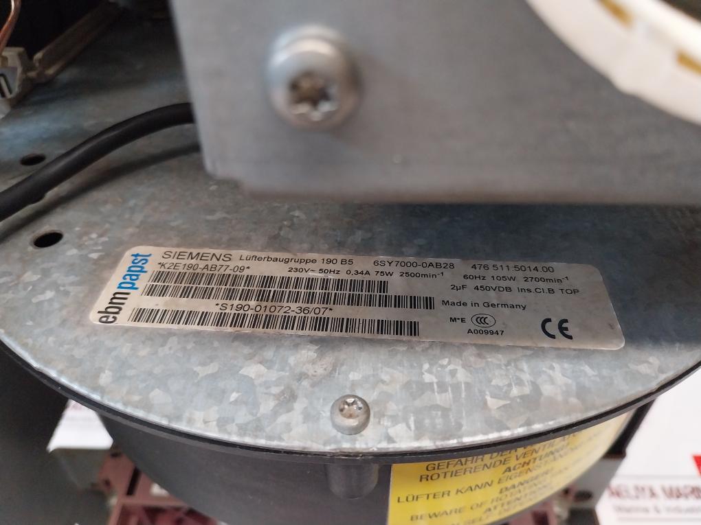 Siemens 6Se7031-0Te60-z Simovert Vc Dc Inverter Dc510–650V 110.0A 0–500Hz