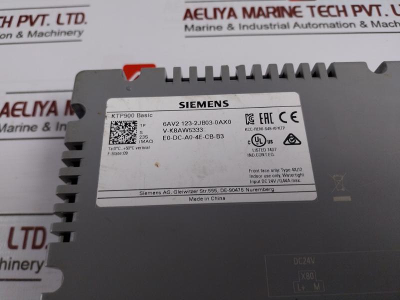 Siemens 6Av21232Jb030Ax0 Simatic Basic Panel Key/Touch Operation