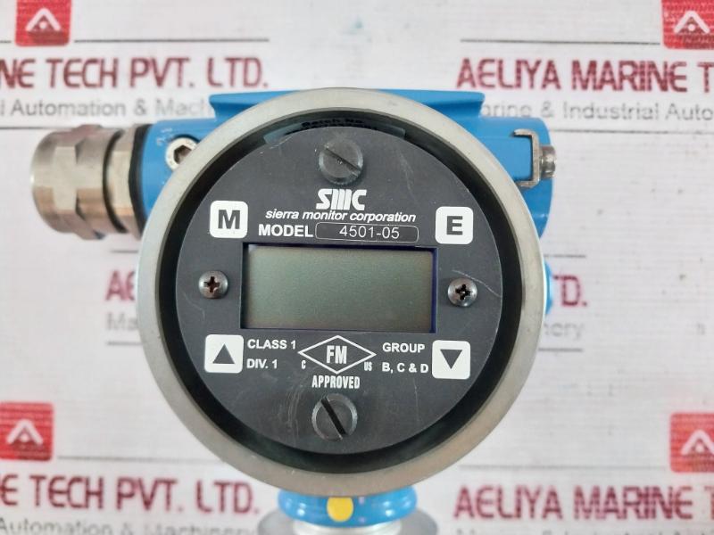 Sierra Monitor 4501-05 Type 4X Toxic Gas Detector 0-100 Ppm H2S