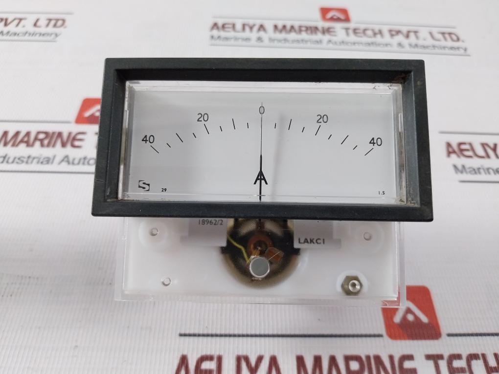 Sifam Analog Ammeter 40-0-40 A, 75-0-75Mv, 5-0-5Ma Nom