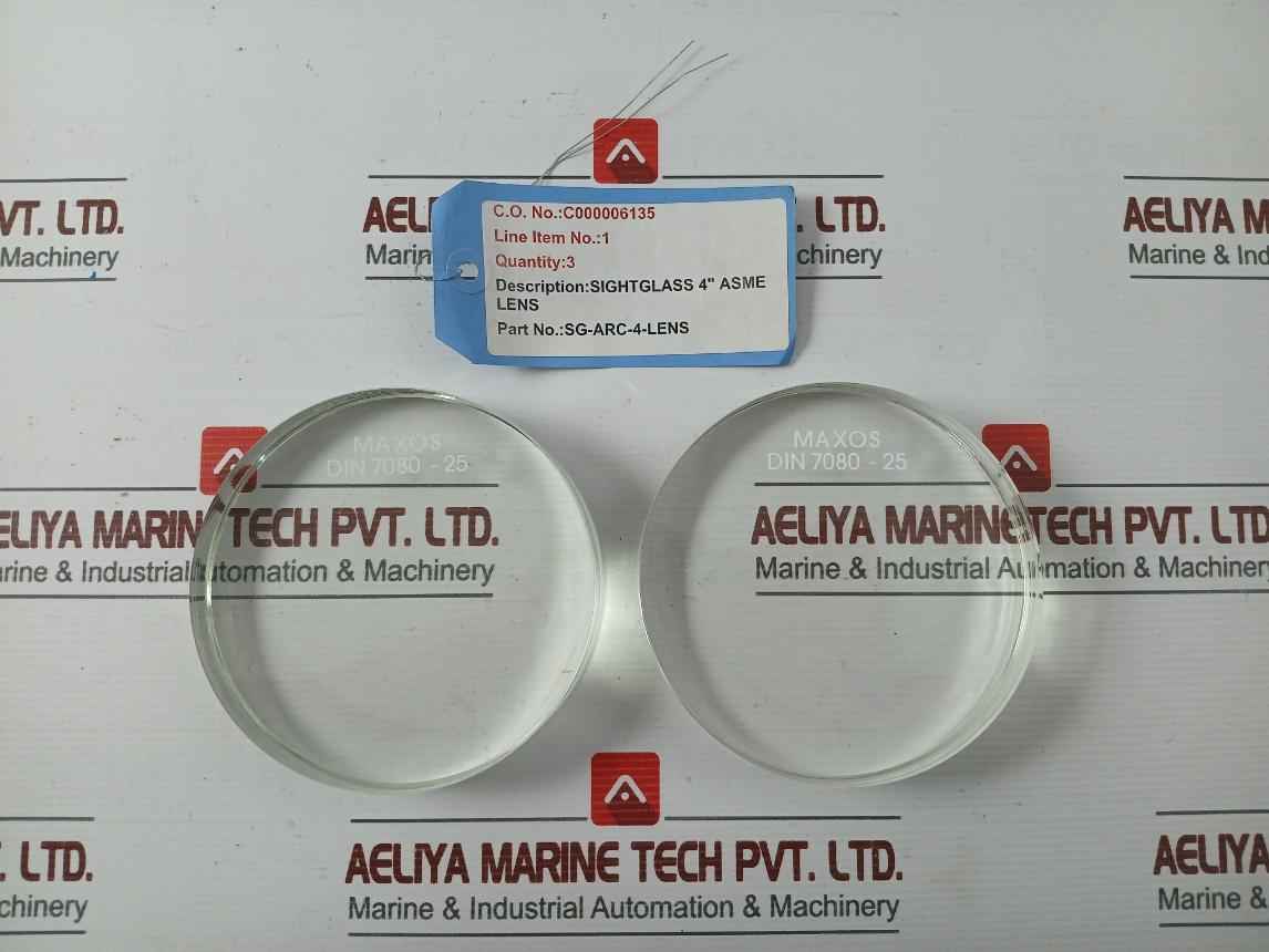 Sight Glass 4” Asme Lens Din 7080-25 Maxos