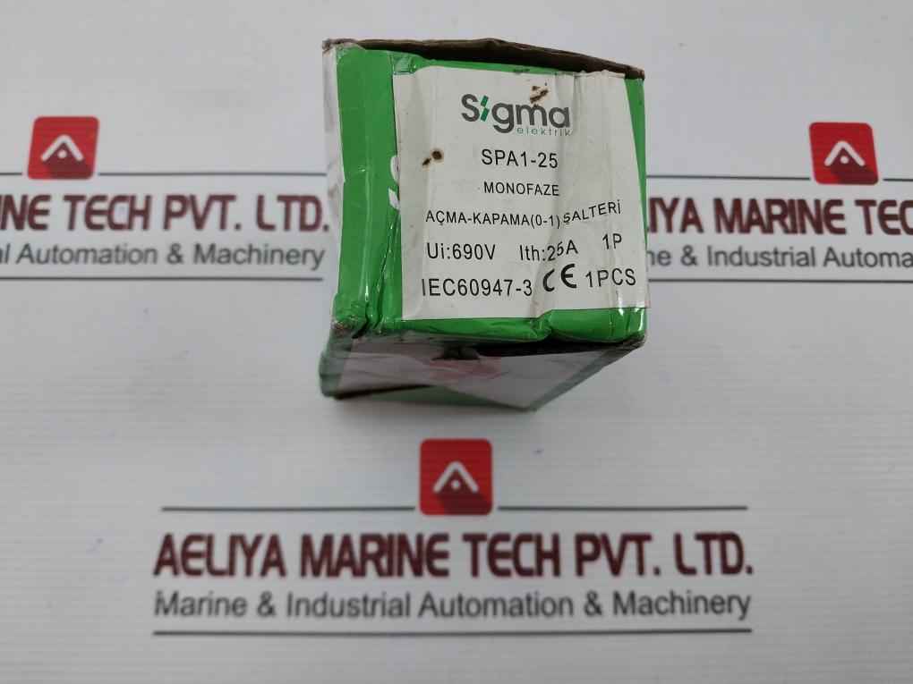 Sigma Spa1-25A Rotary Cam Switch