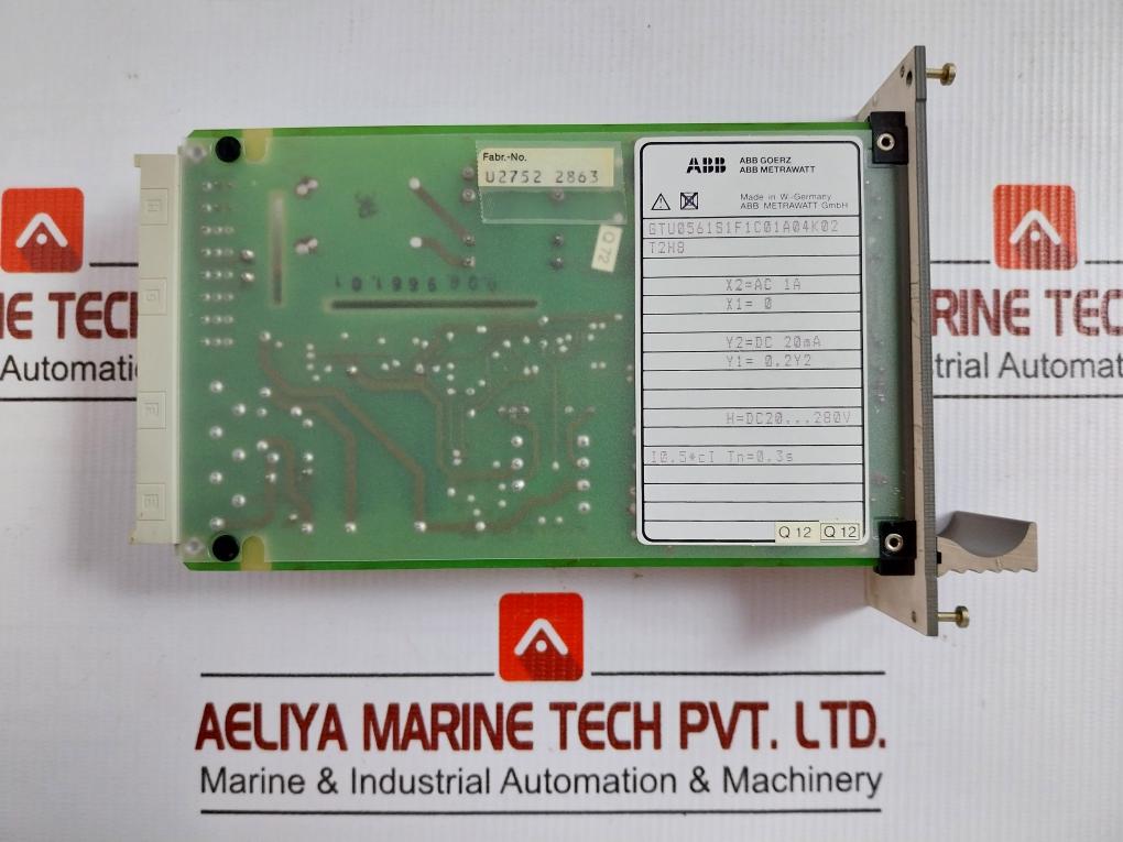 Signal Transducer Pcb Module Gtu0561S1F1C01A04K02 Abb Dc20-280V