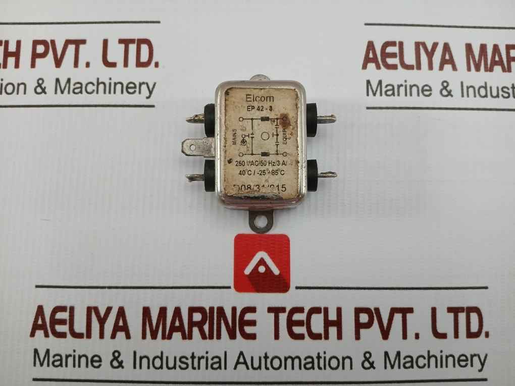 Single Phase Filter Ep 42-3 Elcom 250V Ac 50Hz 3A