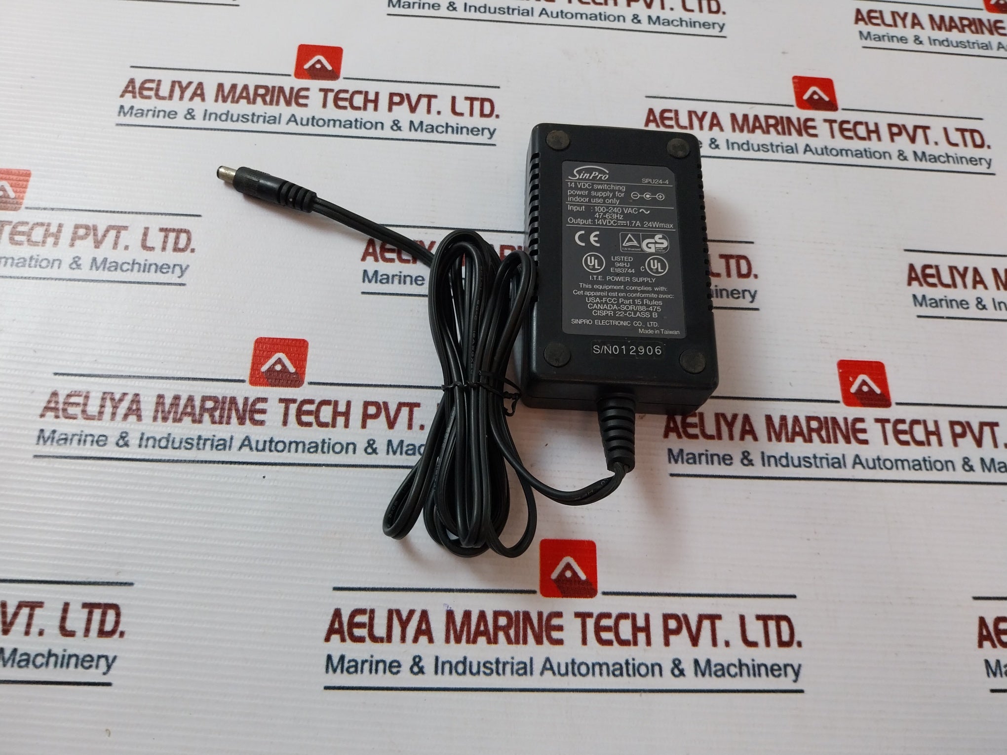 Sinpro Spu24-4 Switching Power Supply Adapter 14 Vdc 1.7A 24W Max