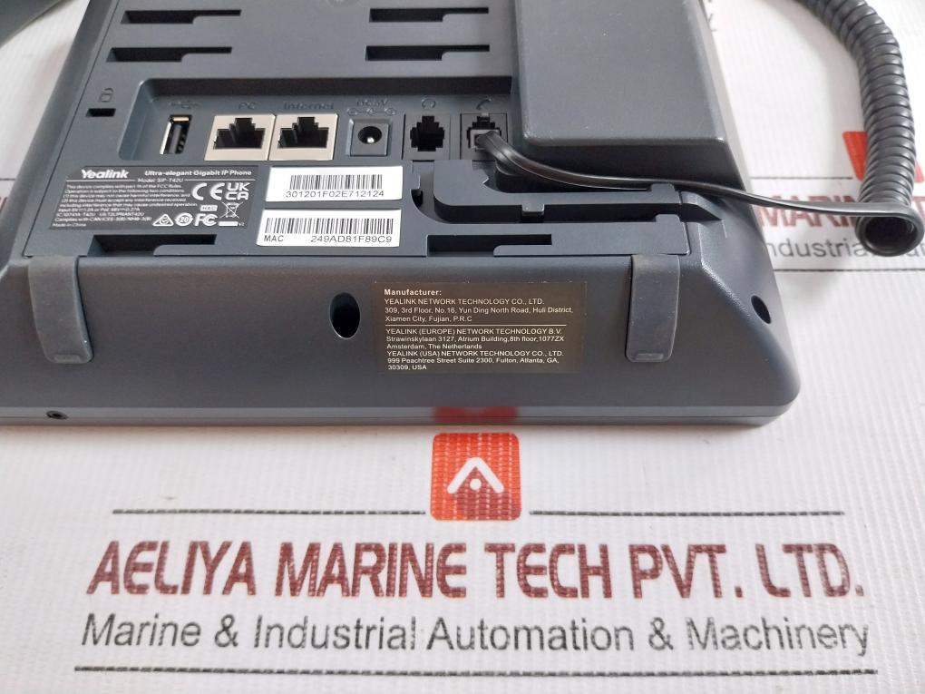 Sip-t42U-Ultra-elegant-Gigabit-Ip-Phone-Set-100-240V-50-60Hz-0-2A-2M-By-Yealink-208414-16