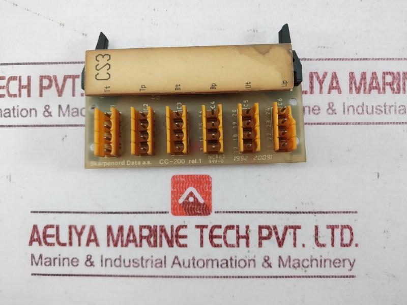 Skarpenord Data Cc-200 Printed Circuit Board Ncab 2 94V-0 Rel.1