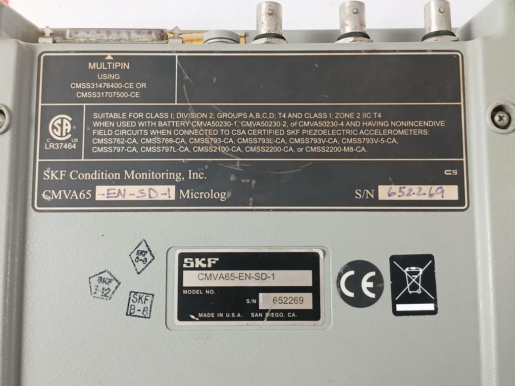 Skf Cmva65-en-sd-1 Data Collector/Analyzer