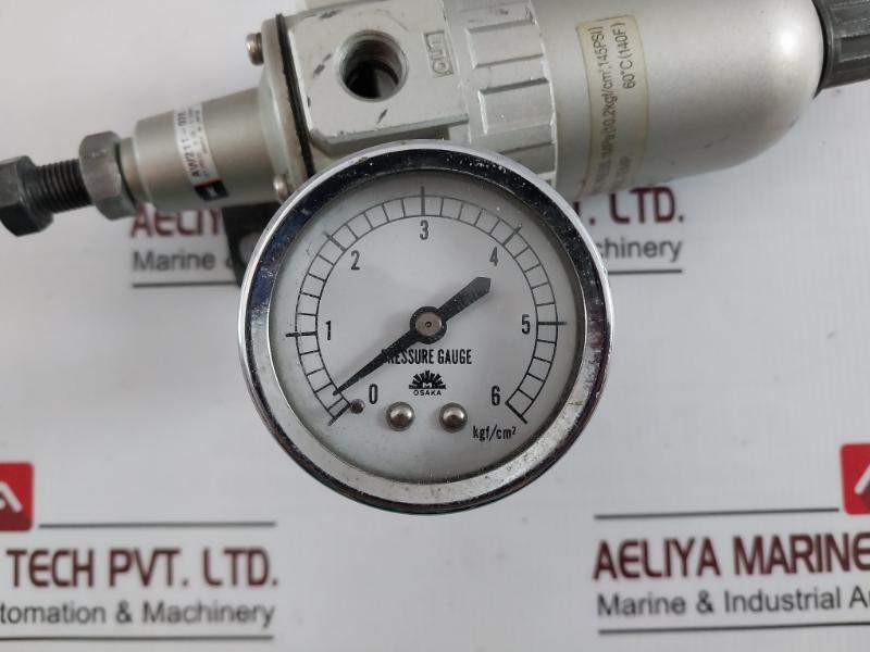 Smc Aw211-02B-2 Filter Regulator 0.05-0.83Mpa 0 To 6 Kgf/Cm2 145Psi 60C