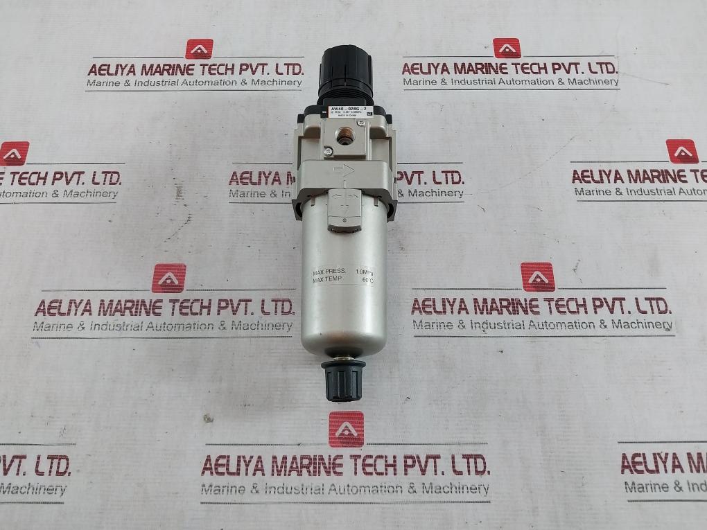 Smc Aw40-02Bg-2 Pneumatic Filter Air Pressure Regulator 0.05-0.85 Mpa 60C