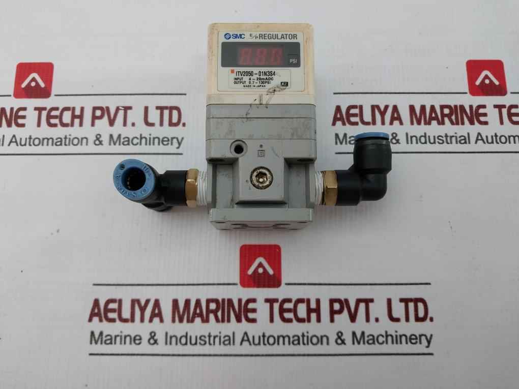 Smc Electro-pneumatic Pressure Regulator Output 0.7-130Psi Itv2050-01N3S4