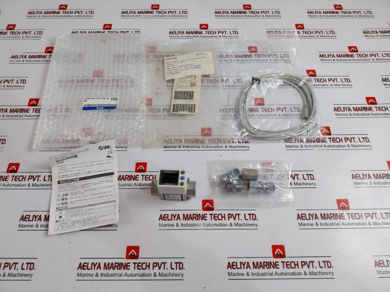 Smc Pf3W704-f03-f-m-x648 Digital Flow Switch Set Dc12-24V