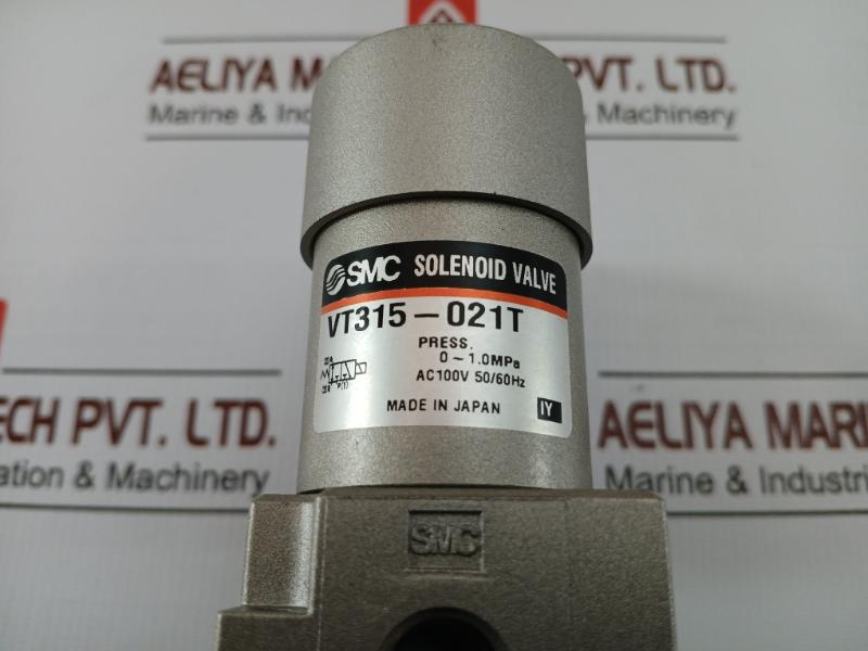 Smc Solenoid Valve Ac100V 1.0Mpa Vt315-021T