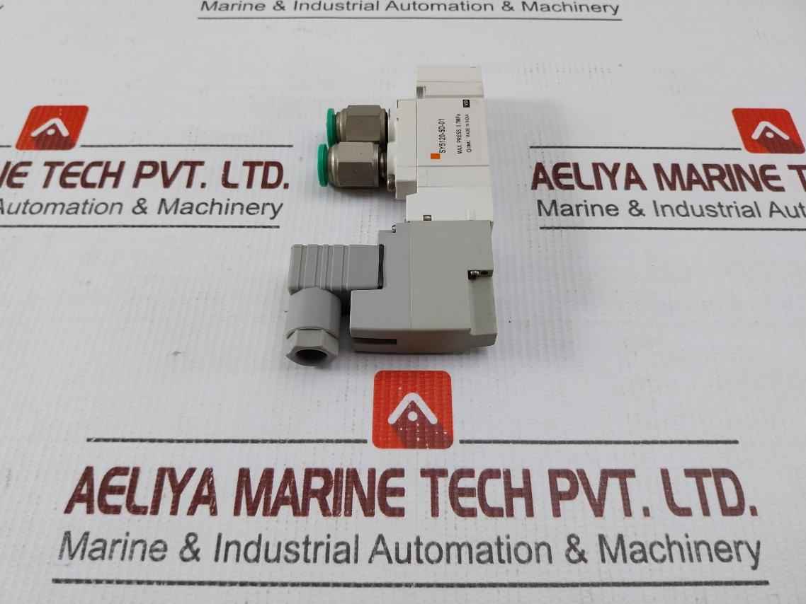 Smc Sy5120-5D-01 Solenoid Valve 24Vdc Hirschmann 0.7Mpa